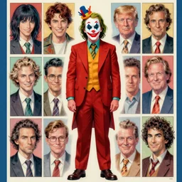 full body character portrait of donald trump as the joker, color page, tankoban, 4 k, tone mapping, doll, akihiko yoshida, james jean andrei riabovitchev marc simonetti, yoshitaka amano, h. hydrochaeris