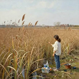 painting swamp reeds