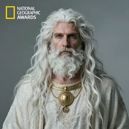 male god svarog portrait, slavic mythology, ethereal, national geographic award winning photo by annie leibovitz, high detail, ultra realistic