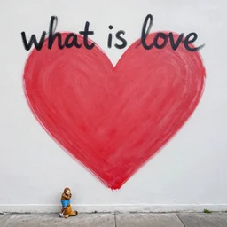“ what is love, painted by lisa frank ”