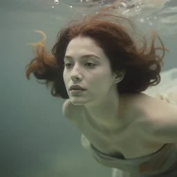 cinestill 5 0 d renaissance depht of field portrait of a dreamy epic beautifull of women underwater by liebovitz christy lee rogers. ancient, pale tonal matt