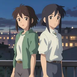 Tonemapped Kurisu Makise by Akihiko Yoshida and Makoto Shinkai, with backdrop of Rembrandt Lighting