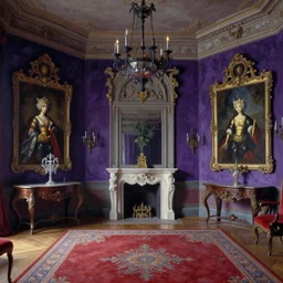 gothic mansion room, ornate, magical, elegant, artwork, paint, complimentary colors, bastien lecouffe - deharme, by jeremy mann, by alexander fedosav