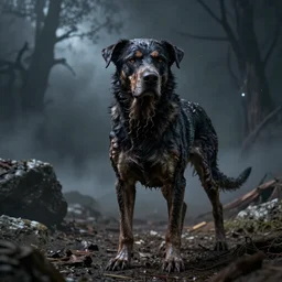 realistic cosmic horror dog