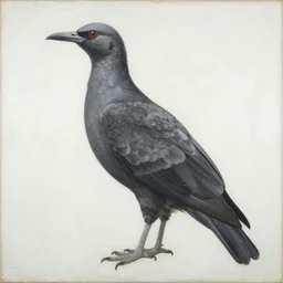 a painting of a huge bird behind a white wall, by clarence holbrook carter