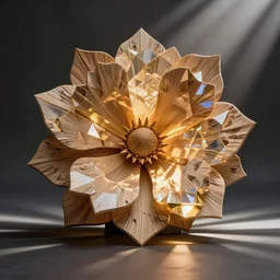 exotic textured surreal living light prism flower by chris wood, sunbeams, featured on behance