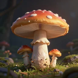 Mushroom 2d game art