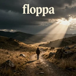 album cover design for a band called floppa