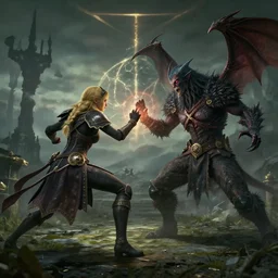 Elden ring Melania fighting Ultrakill Minos Prime