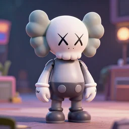 cute full body character, of cute stylish y 2 k robot, trending on artstation, digital painting, kaws, disney, pixar, 8 k, hd, dof, kodak film, volumetric lighting, subsurface scattering, photorealistic, octane render, extreme details