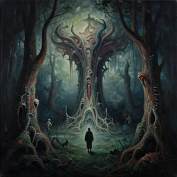 a strange, foreboding dreamscape, organic painting by jakub gazmercik, film still from the movie directed by denis villeneuve and david cronenberg with art direction by salvador dali and zdzisław beksinski, wide lens