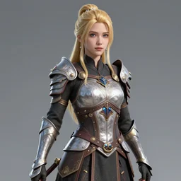 A beautiful young blonde warrior ultra realistic octane render, highly detailed