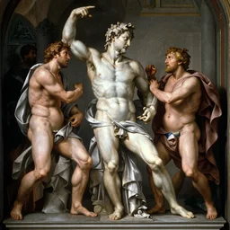the righteous fury by michelangelo. 1586.