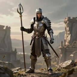 A dnd fantasy warrior, figure