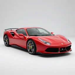 still photo of a mix between ferrari and lamborghini with ferrari features, highly detailed, photorealistic portrait, bright studio setting, studio lighting, crisp quality and light reflections, unreal engine 5 quality render