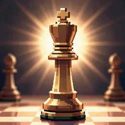 pixel art!!!! knight chess piece, made by kazuma kujo!!!!