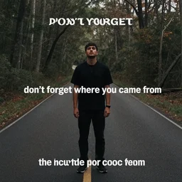 don't forget where you came from