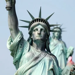 3 d stone statue of michael jackson replaces statue of liberty, motion blur, real life, spotted, leaked, ultra realistic, accurate, 4 k, movie still, uhd, sharp, detailed, cinematic, render, modern