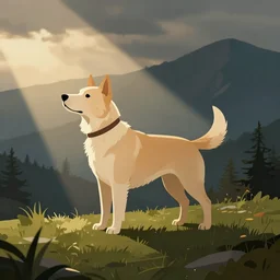 vector icon of dog