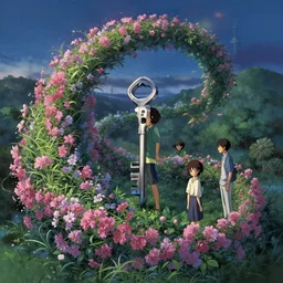 greg manchess concept art of a the winding flower, key visual, ambient lighting, highly detailed, digital painting, artstation, concept art, sharp focus, by makoto shinkai and akihiko yoshida and hidari and wlop and greg rutkowski