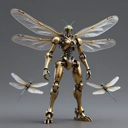 steampunk robot dragonflies, 3 d model, unreal engine realistic render, 8 k, micro detail, intricate, elegant, highly detailed, centered, digital painting, artstation, smooth, sharp focus, illustration, artgerm, wlop