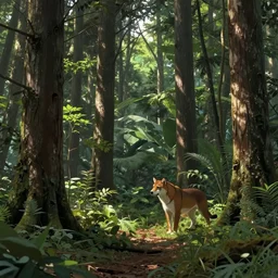 forest animals by fujita goro,