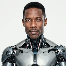 portrait of a cyborg terry crews by jean - baptiste greuze