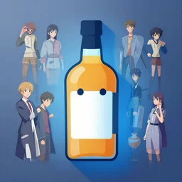 face icon stylized minimalist bottle!! zoolnader whiskey!, loftis, cory behance hd by jesper ejsing, by rhads, makoto shinkai and lois van baarle, ilya kuvshinov, rossdraws global illumination