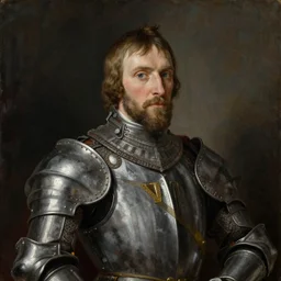 knight roland mcdonald, portrait, paiting
