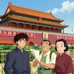 tiananmen square massacre by katsuhiro otomo, tex avery, highly detailed