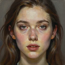 close up face of a extremely beautiful bond female vam pire portrait, masterpiece, oil on canvas in the style of Death and Robots, artgerm, norman rockwell, craig mulins, trending on pxiv,