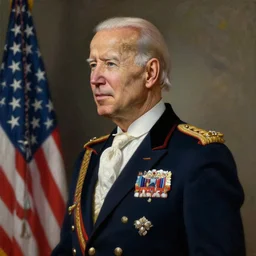 official side portrait of united states emperor joe biden, in royal attire, 1 7 6 9, a character portrait by cassius marcellus coolidge, reddit contest winner, american romanticism, oil on canvas, detailed painting, creative commons attribution