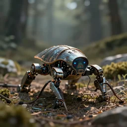 tardigrade robot realistic cinematic dof tilt shift