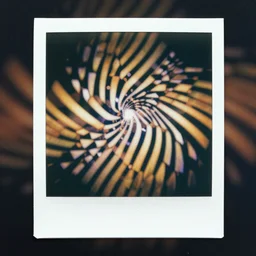 polaroid of a optical illusion smudge high detail, award winning, bokeh, high contrast, vibrant, masterpiece