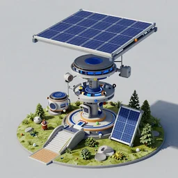 solarpunk tecnologies, cgsociety, ArtStation, detailed