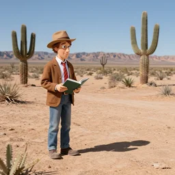 a where's waldo scene in the arizona desert
