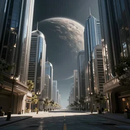 beautiful picture of an abandoned city street on a planet with amazing sleek architecture by richard dadd, ultra detailed, elegant and graceful, trending on artstation, dramatic lighting, light rays and shadows, octane render directed by stanley kubrick