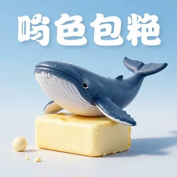whale butter, advertisement, 3d render, unreal engine, high quality, 4k