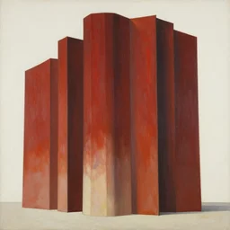 painting of architecture in the style of yuichi yokoyama : : 1 and archigram : : 1 and peter doig : : 1, part by nicolas de stael : : 0. 1, heavy, rich, smooth, jagged, 4 k, minimal, line brush, godzilla