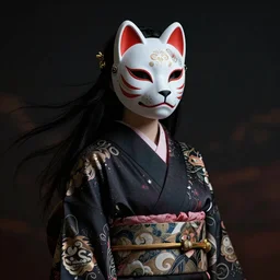 a Photorealistic dramatic fantasy render of a beautiful woman wearing a beautiful intricately detailed Japanese Cat Kitsune mask and clasical Japanese Kimono by WLOP,Artgerm,Greg Rutkowski,Alphonse Mucha, Beautiful dynamic dramatic dark moody lighting,shadows,cinematic atmosphere,Artstation,concept design art,Octane render,8K The seeds for each individual image are: [2766025382, 229181853, 3328656952, 428453174, 2826062116, 2380081878, 2188610718, 3615412749, 2837083311]