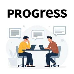 describing ( progress ), illustration, vector art, graphic art, clip art