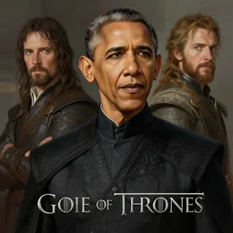 obama in game of thrones, highly detailed digital painting, artstation, concept art, smooth, sharp focus, illustration, art by artgerm and greg rutkowski and alphonse mucha