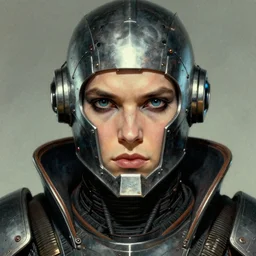 the eldritch void knight as a realistic scifi cyberpunk knight, closeup portrait art by donato giancola and greg rutkowski, vintage retro scifi, realistic face, digital art, trending on artstation, symmetry!!