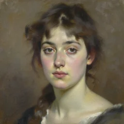 3 hour wip loose painting of a beautiful womans face, by john singer sargent