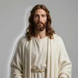 handsome jesus, half body shot, path traced, highly detailed, high quality, digital painting, alena aenami, lilia alvarado, shinji aramaki, karol bak, alphonse mucha, tom bagshaw