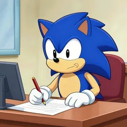 Doctor Robotnik from Sonic tried for tax evasion, court drawing, sad