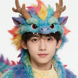 character concept art of a cute young male anthropomorphic colorful furry dragon | | cute - fine - face, pretty face, key visual, realistic shaded perfect face, fine details by stanley artgerm lau, wlop, rossdraws, james jean, andrei riabovitchev, marc simonetti, and sakimichan, trending on artstation