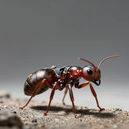 concept art of a bipedal ant race in a blacksmith apron