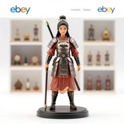 Images on the store website, eBay, Miniature of a Female Ancient Warrior with a Sword