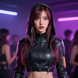female assassin wearing cyberpunk partywear, detailed portrait, cell shaded, 4 k, vivid colours, concept art by wlop, ilya kuvshinov, artgerm, krenz cushart, greg rutkowski, pixiv. cinematic dramatic atmosphere, sharp focus, volumetric lighting, cinematic lighting, studio quality